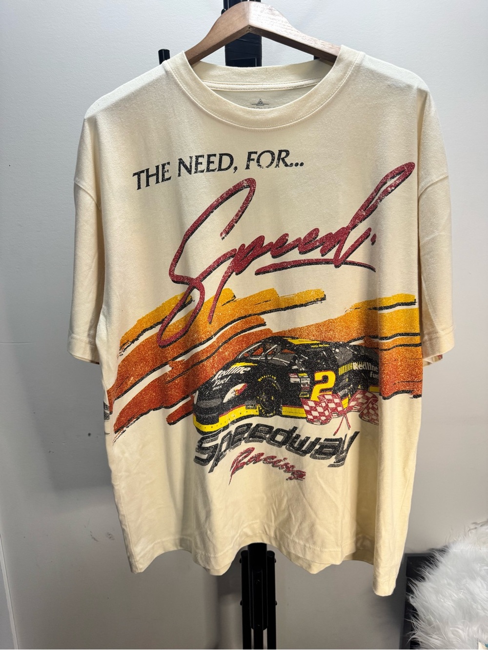 Speedway Racing Graphic Tee - Cream - Picture 2 of 6